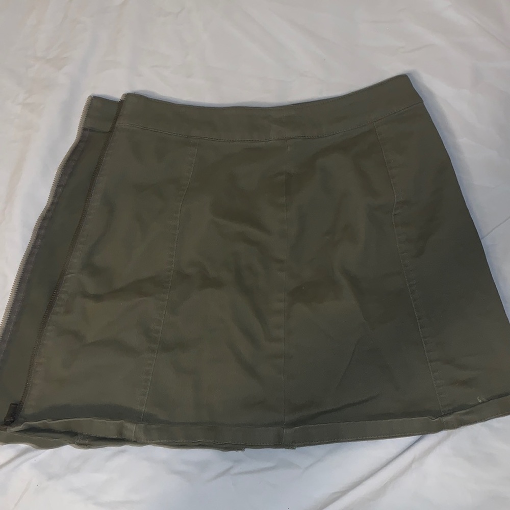 Army Green Mini Skirt